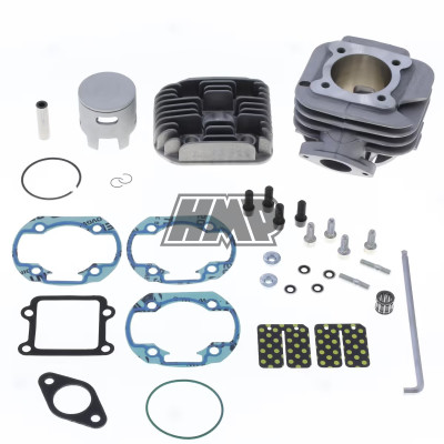 Kit cilindro YAMAHA 50 BWS / CT / TARGET / BUMP / NAKED / NEXT GENERATION / APRILIA AMICO / SR / FANTIC / GARELLI / ITALJET / KTM / LEM / MBK BOOSTER / CR / STUNT / MINARELLI vertical / diâmetro 47.6 mm / 70 cc / 12 mm / curso original / RACING - ATHENA